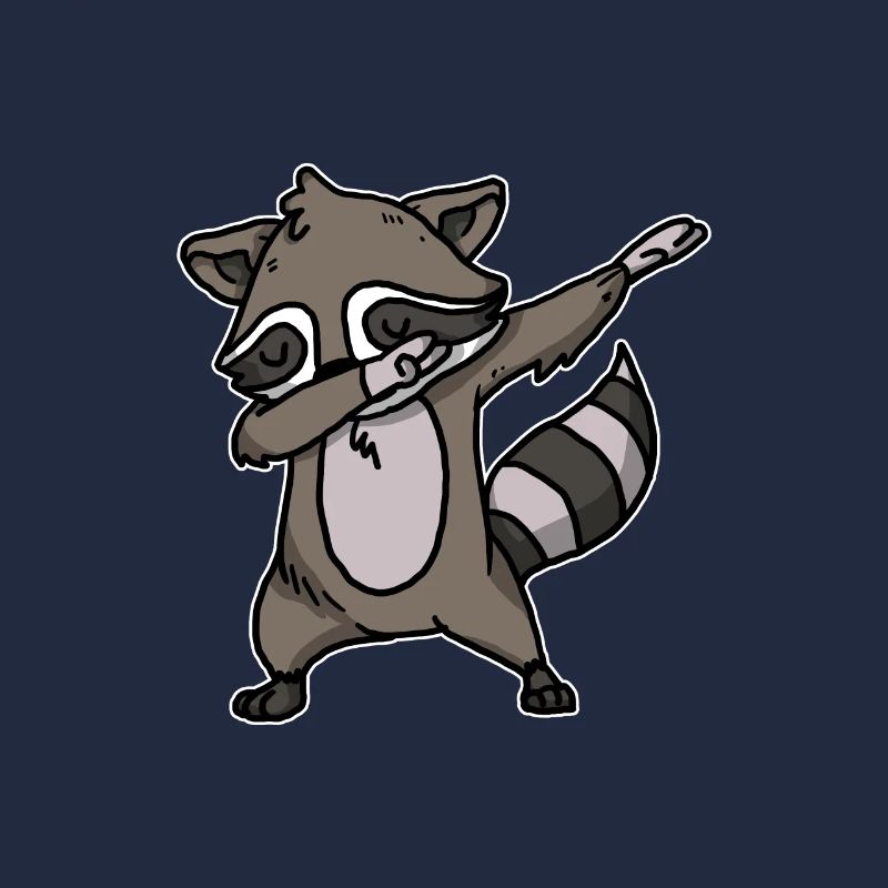 Funny Dabbing Raccoon Dab Dance Coon Lover Gift