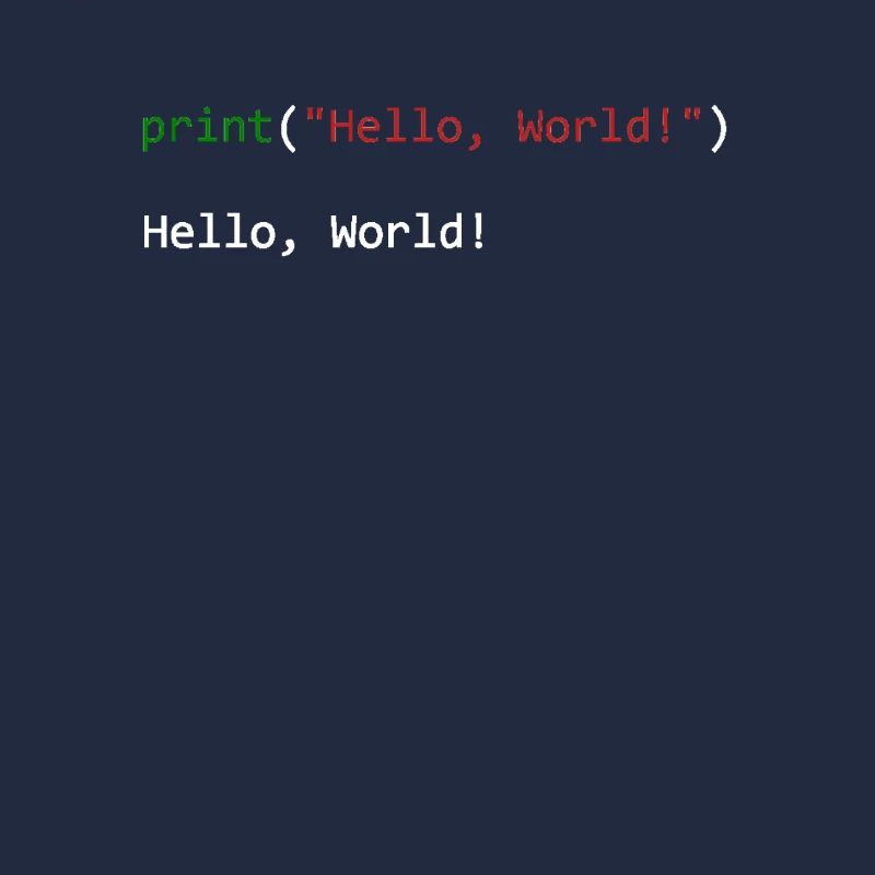 Programmeur de python cadeau Hello World