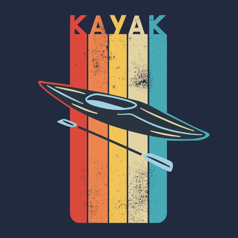 Retro Kayaking Kayak Gift for Kayaker