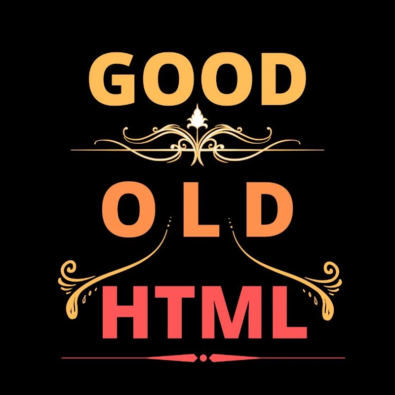 Good Old HTML web design