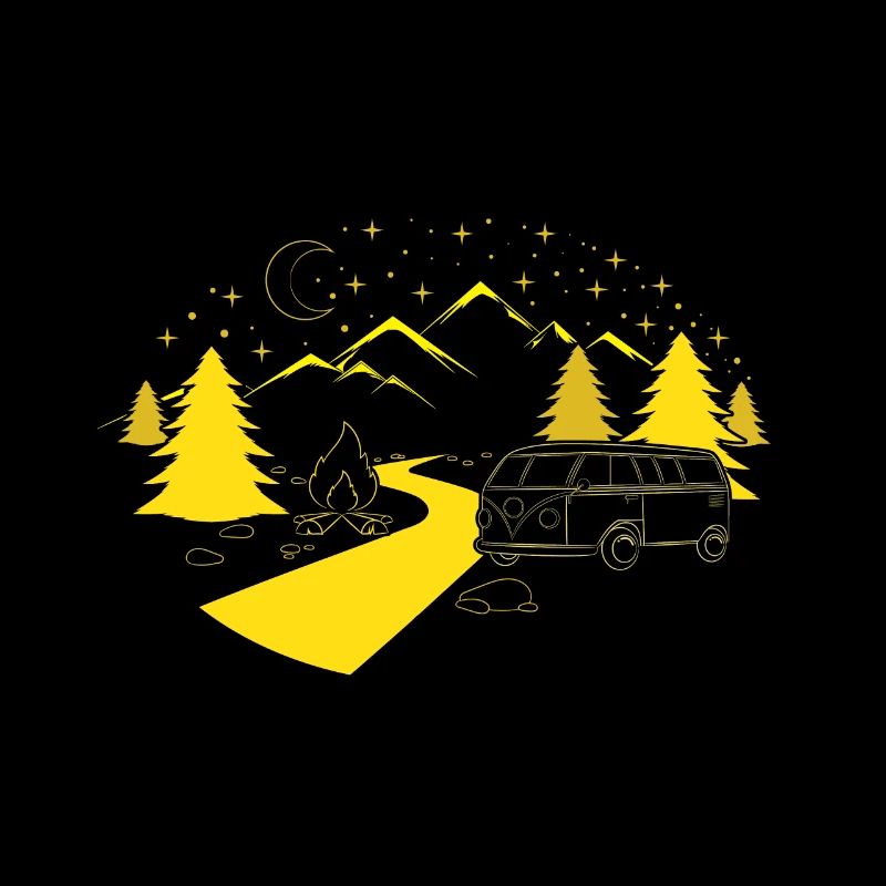 Camping Trailer-Happy Camper-Nature Lover
