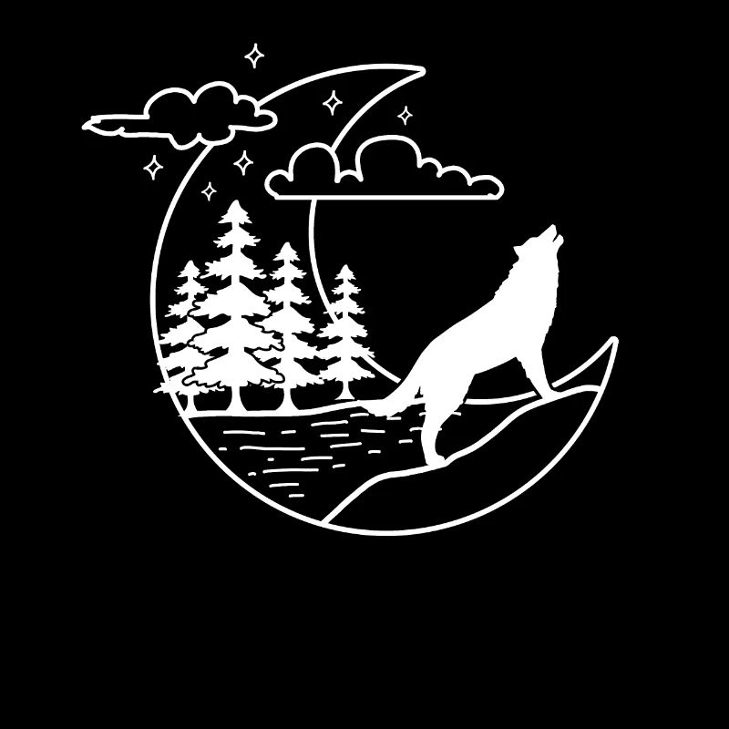 Nature Lover Gift-Howling Wolf-Wolf Lover