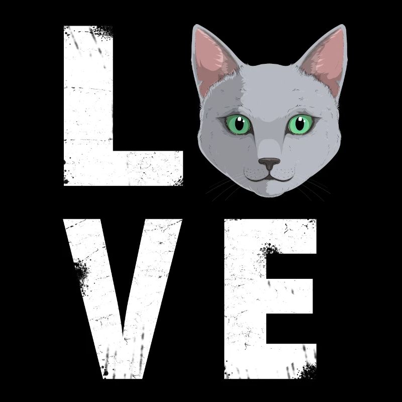 Amour russe chat bleu amant Kitty