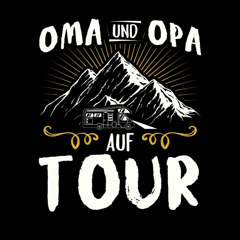 Oma und Opa auf Tour Camper Camping Wohnmobil