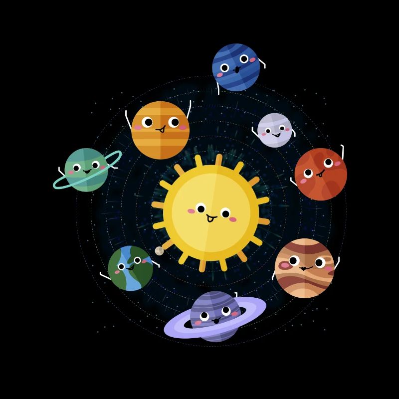 Outer space planets solar system space gift