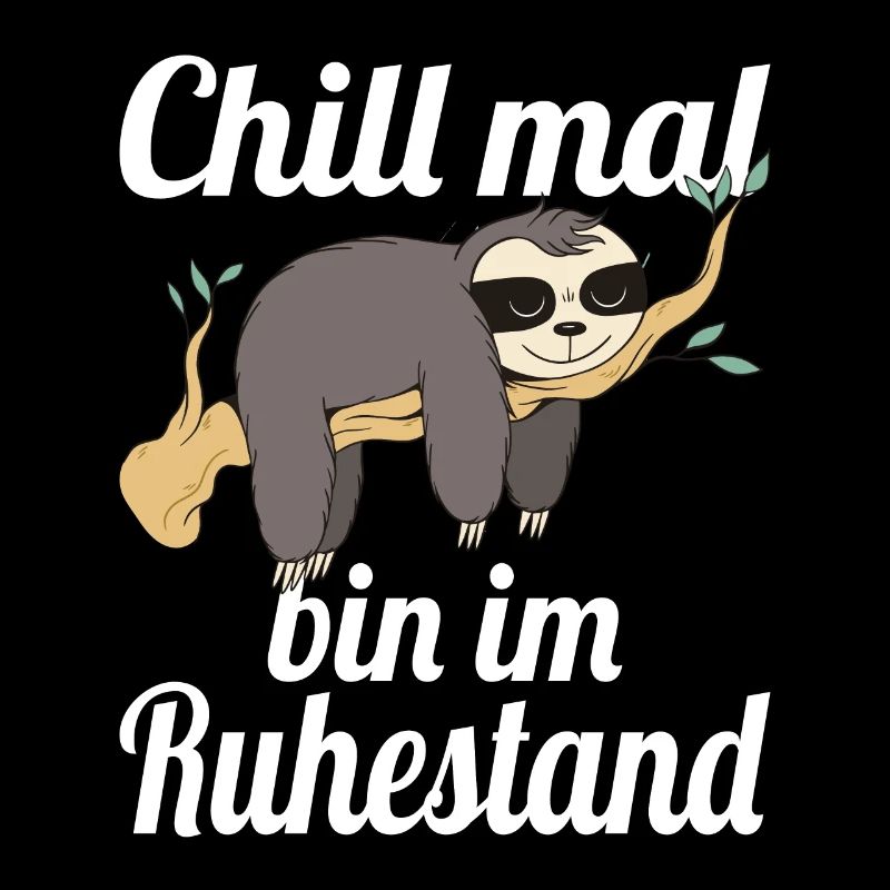 Faultier Ruhestand Rente Chillen Schlafen Geschenk