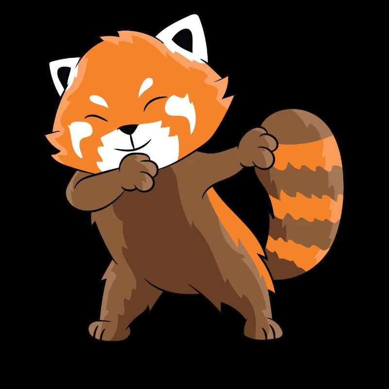 Dabbender Roter Panda Dabbing Red Panda