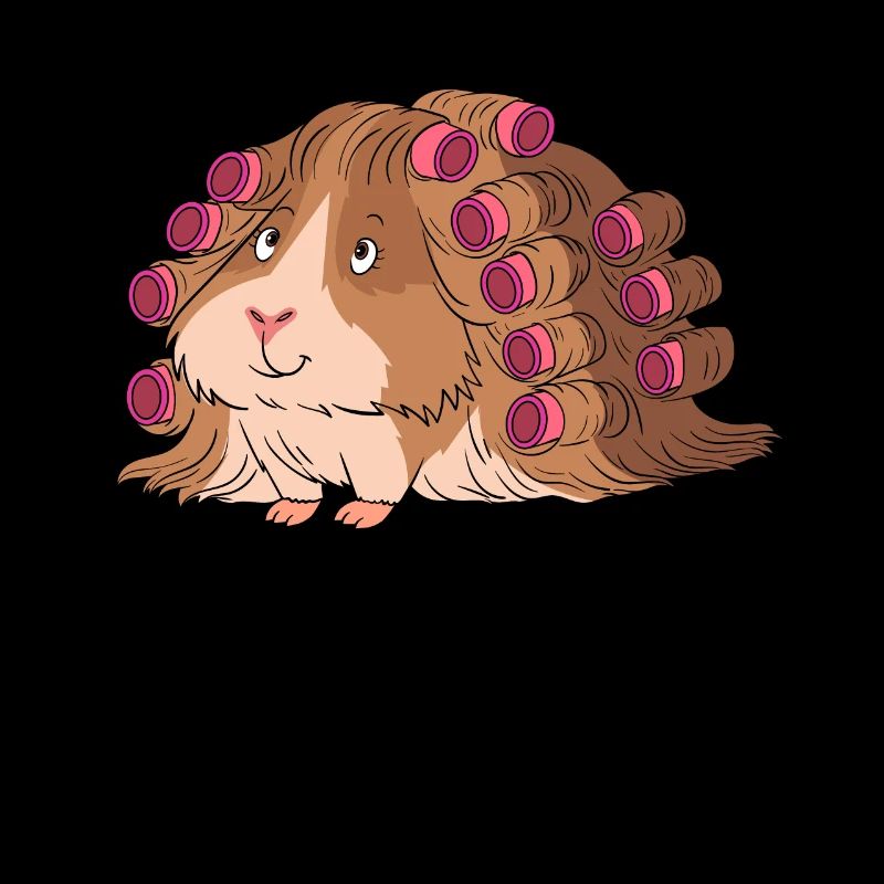 Curls de cochon d'Inde permanente cheveux longs