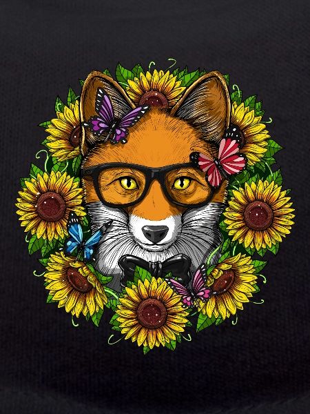 Fox Hippie Sunflowers