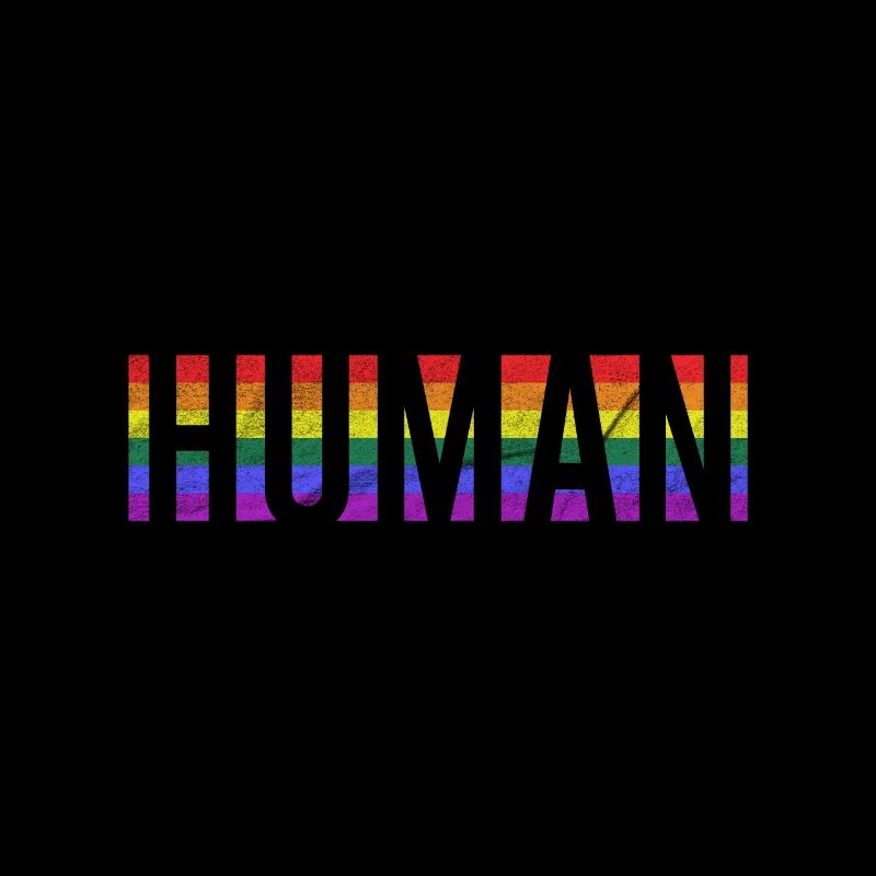 Drapeau LGBT Humain