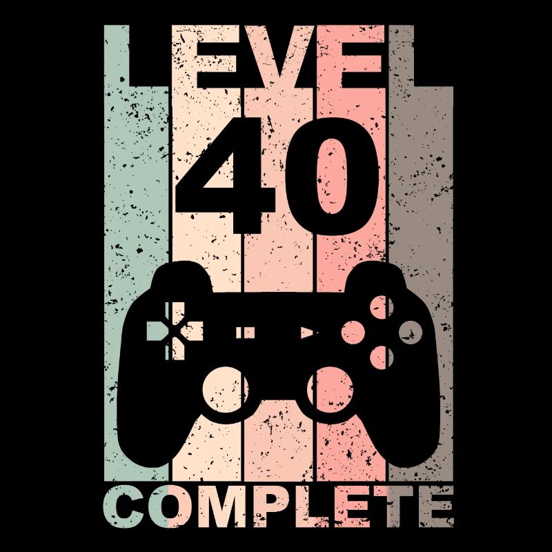 40th Birthday 40 Years Level Complete Gift