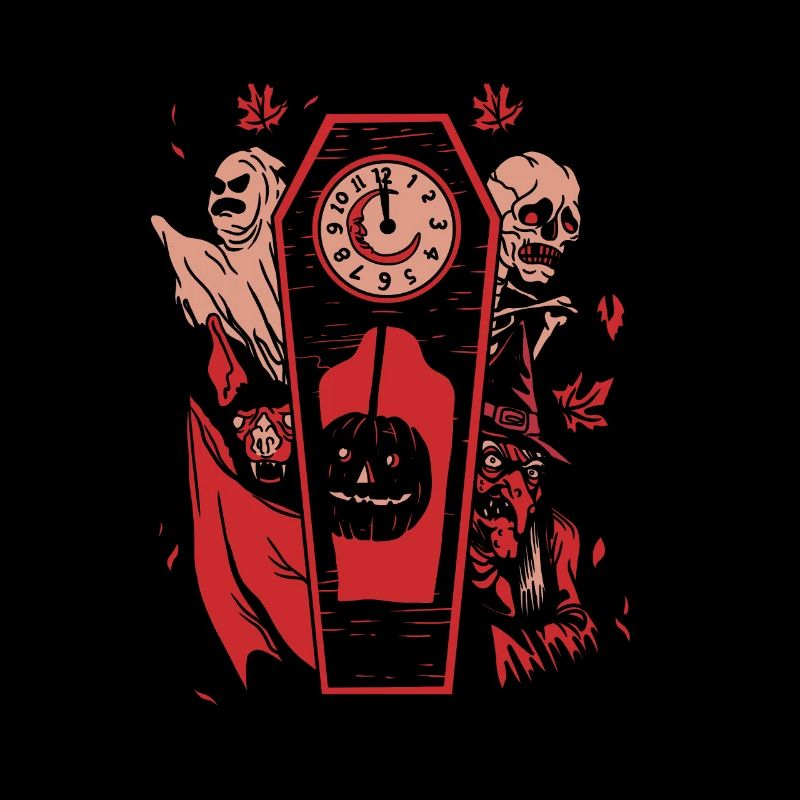 Spooky Coffin Clock : Minuit dans le royaume des monstres