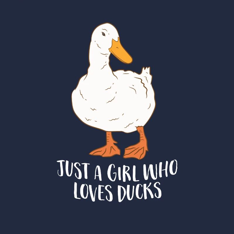 Nur ein Mädchen das Enten Liebt