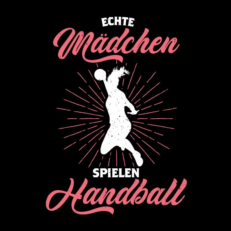 Mädchen spielen Handball Geschenk