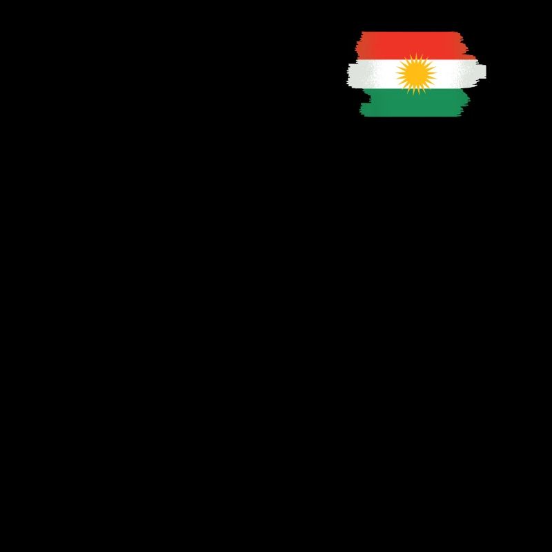 Kurdistan Flagge Brust Kurdisch Kurden Kurde