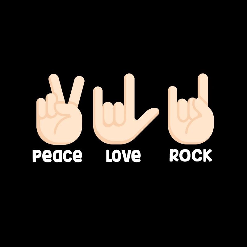 Peace love rock and roll