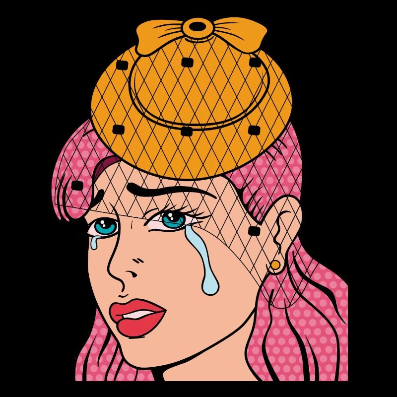Pop art aesthetic egirl