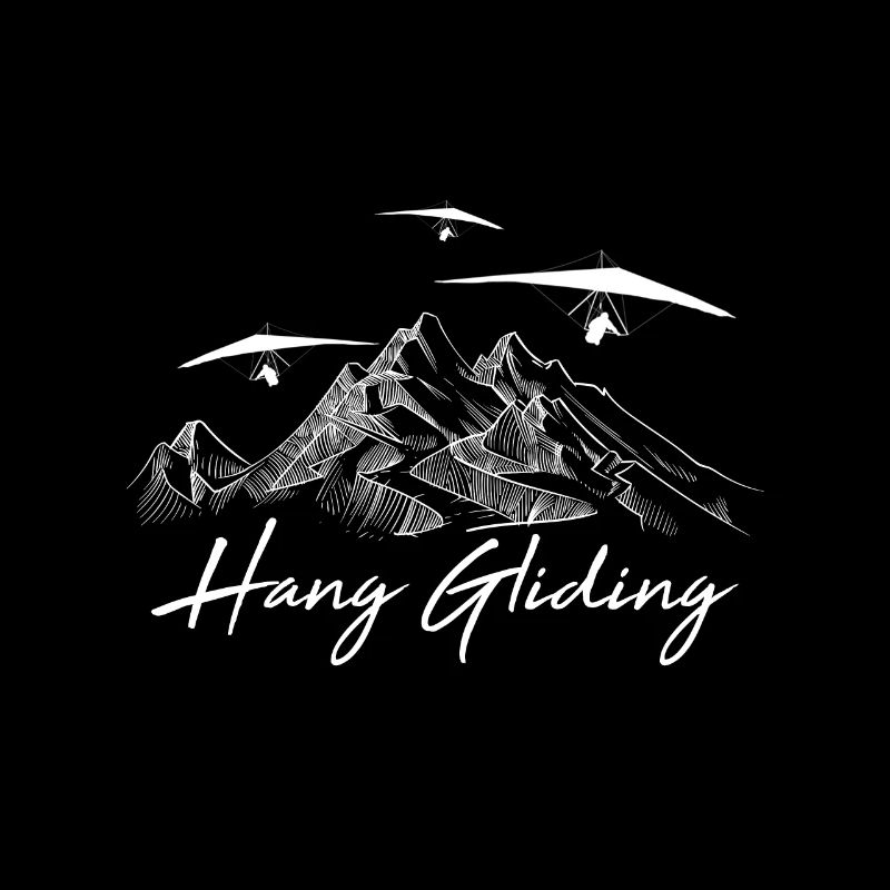 Hang gliding fly over mountains gift glider
