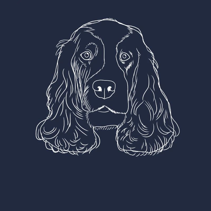 English Cocker Spaniel Dog strokes