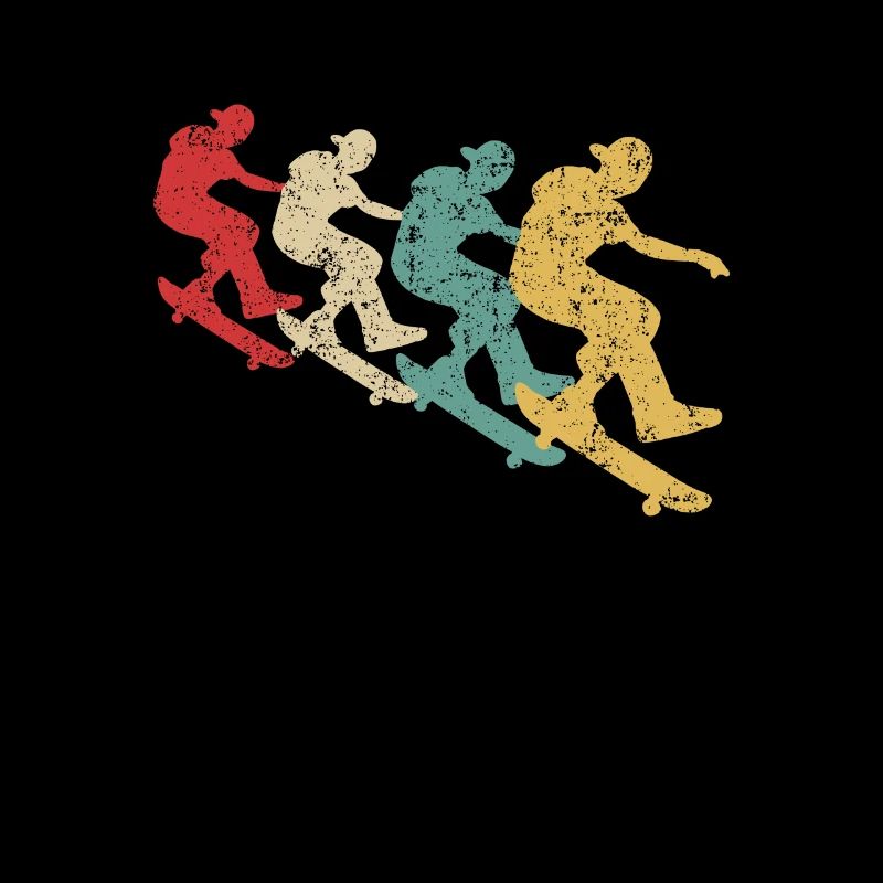 Skateboarding Skateboarder Skateboard Retro
