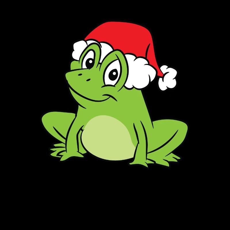 Grenouille avec chapeau de Noël Grenouille douce
