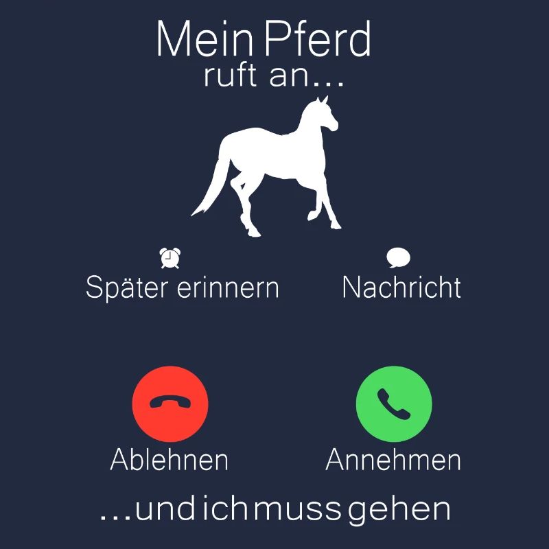 Mein Pferd ruft an Pferde Mädchen Reiterin Pferd