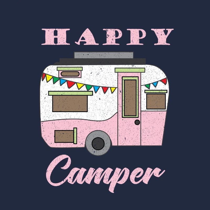 Happy Camper Camping Wohnmobil Wohnwagen