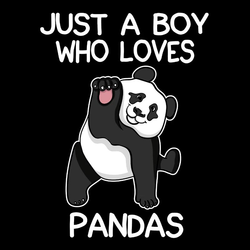 Nur ein Junge, der Pandas liebt