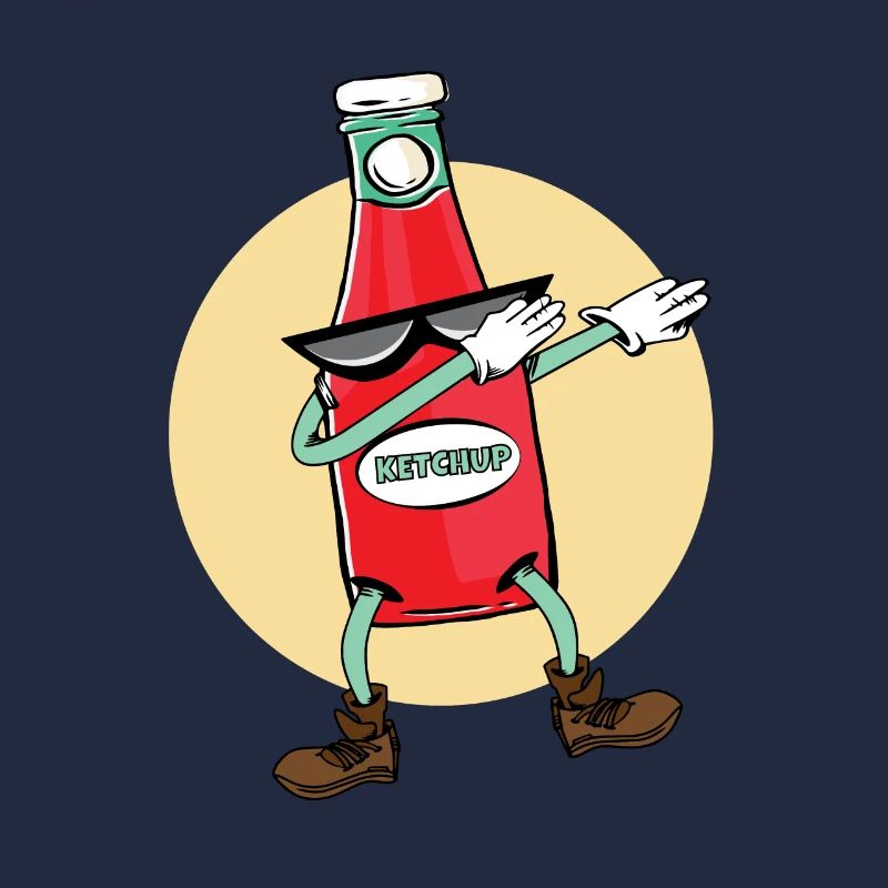 Ketchup Dab Pose Gift Dancing Ketchup Dabbing