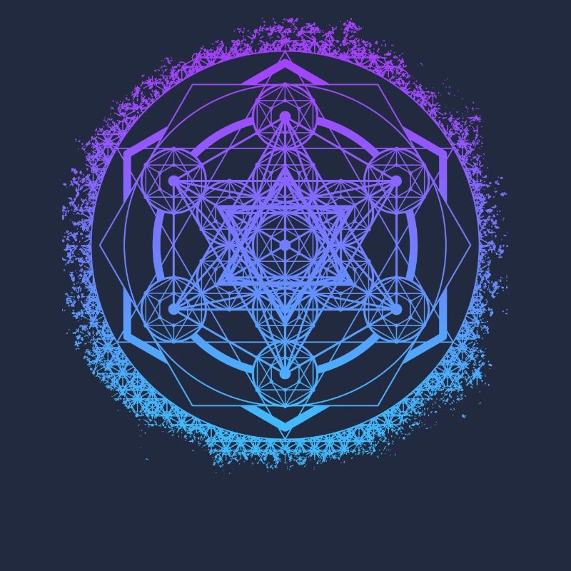 Metatron's Cube Gradient Sacred Geometry Symbol