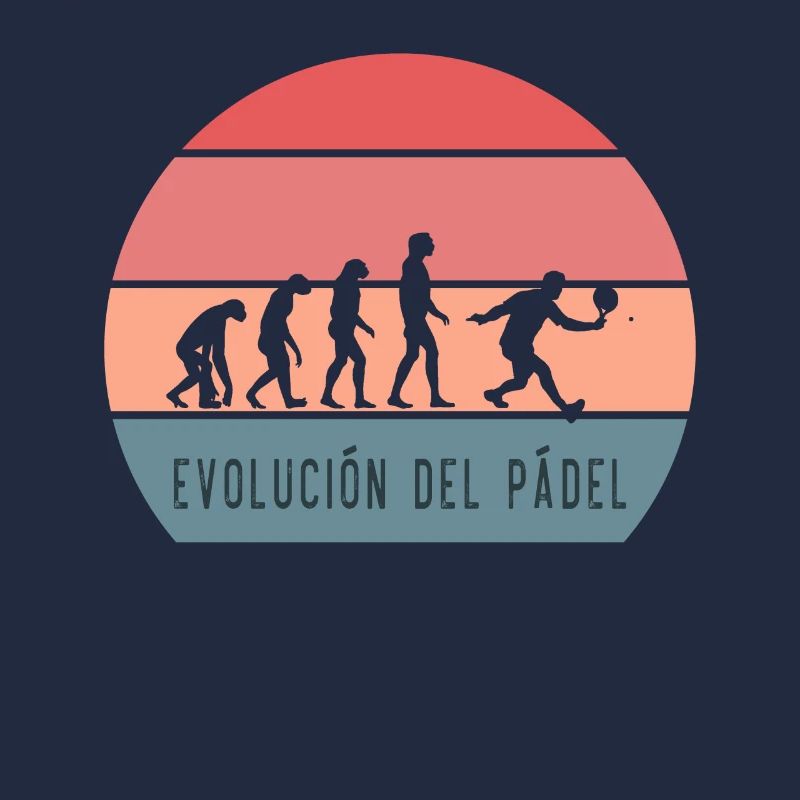 Padel Tennis lustiges Design Padel Evolution Retro
