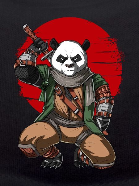 Panda Bear Ninja Samurai