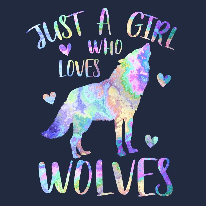 Nur ein Mädchen, das Wölfe liebt - Wolfsmädchen
