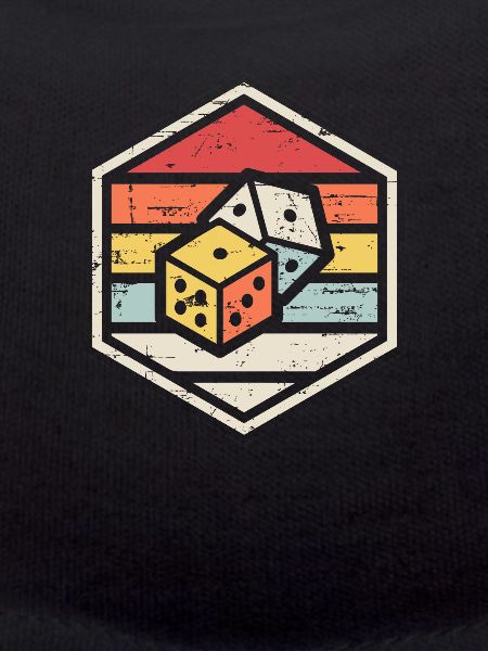 Retro Badge Dice