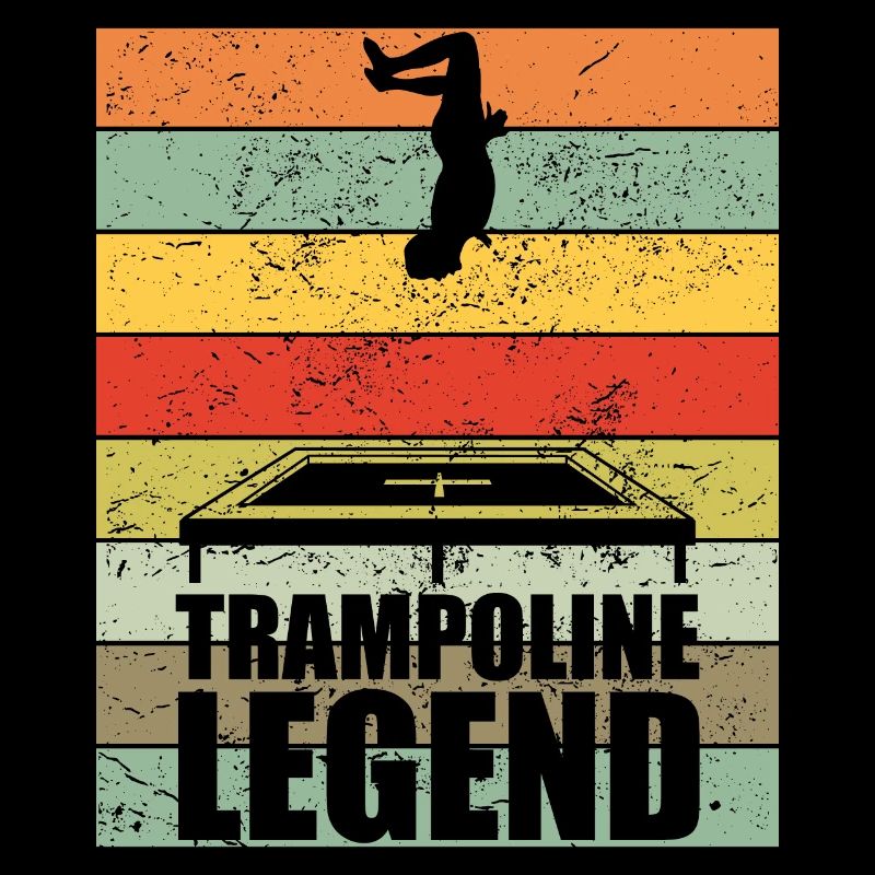 Trampoline Legend Trampoline Jump Retro Gift