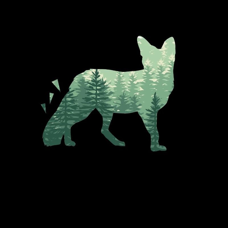 Fox foxes nature forest