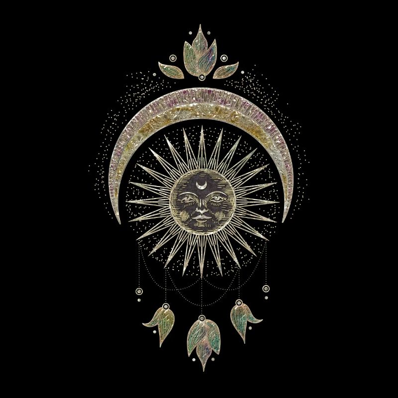 The moon and the sun