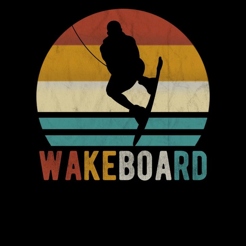 Wakeboard Wakeboarder Wakeboard Wake rétro