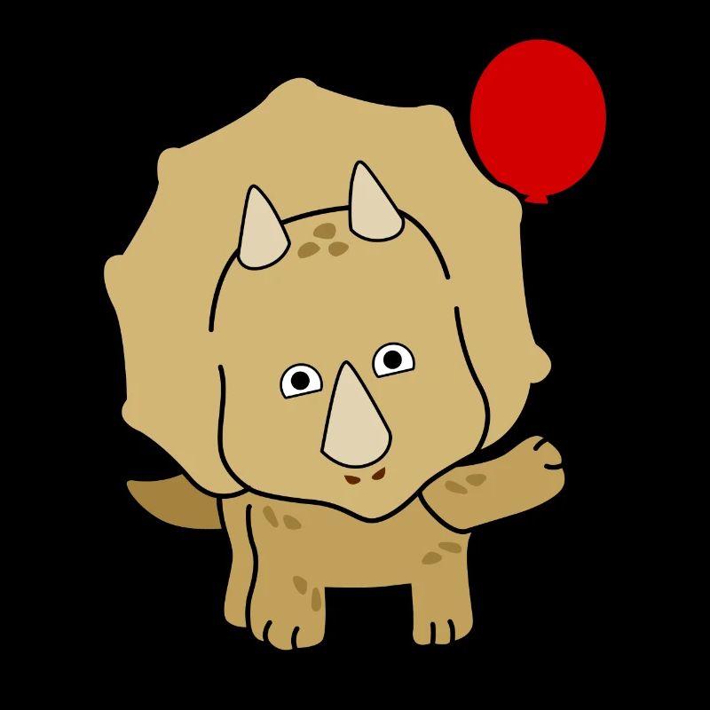 Dinos Triceratops avec ballon