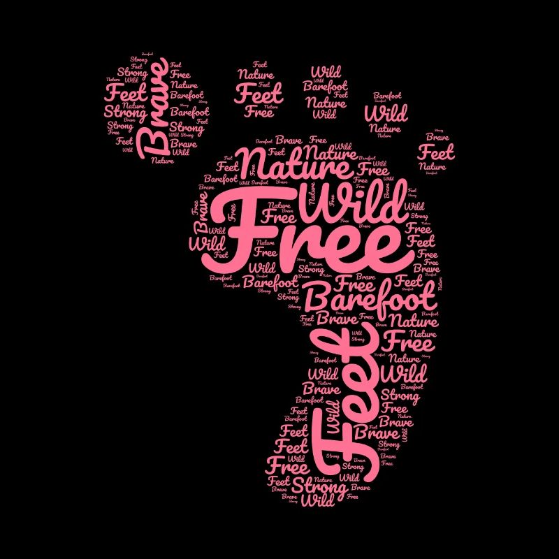 Empreinte de pas pieds nus