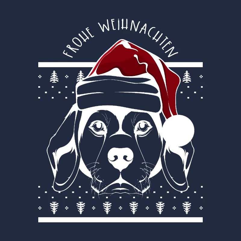 Frohe Weihnachten Hund