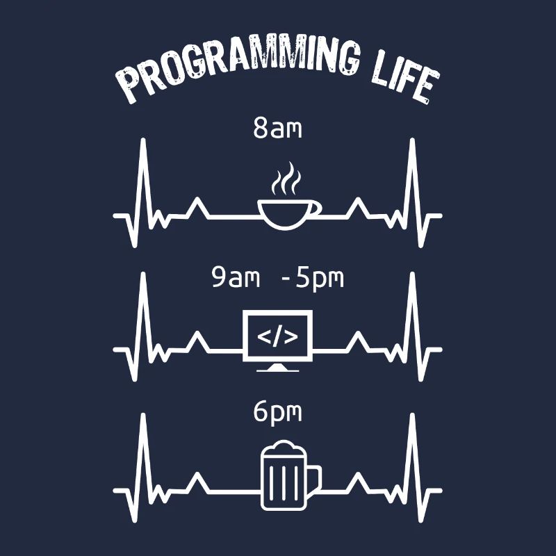 Programmation Life Coffee Code Beer Gift