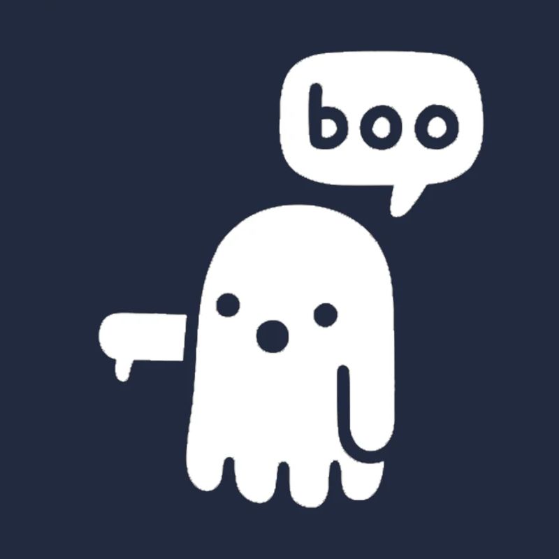 boo funny ghost for hallween