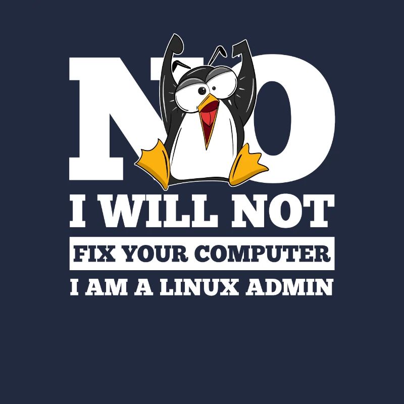 Correction de l'ordinateur Linux SysAdmin Hacker Coder Penguin