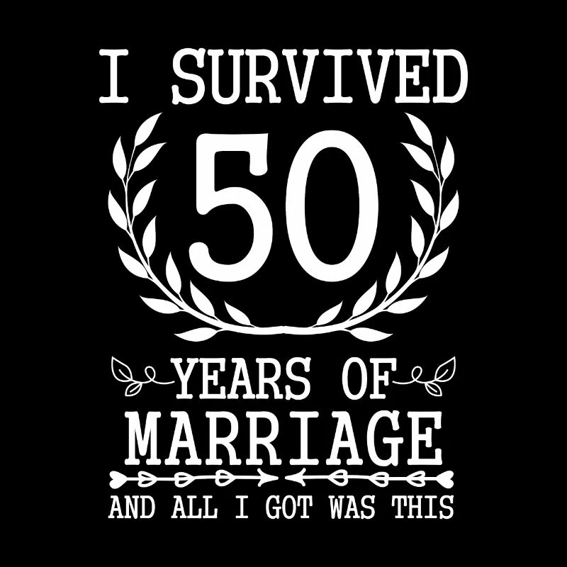 50 Jahre Ehemann Ehefrau 50. Hochzeitstag