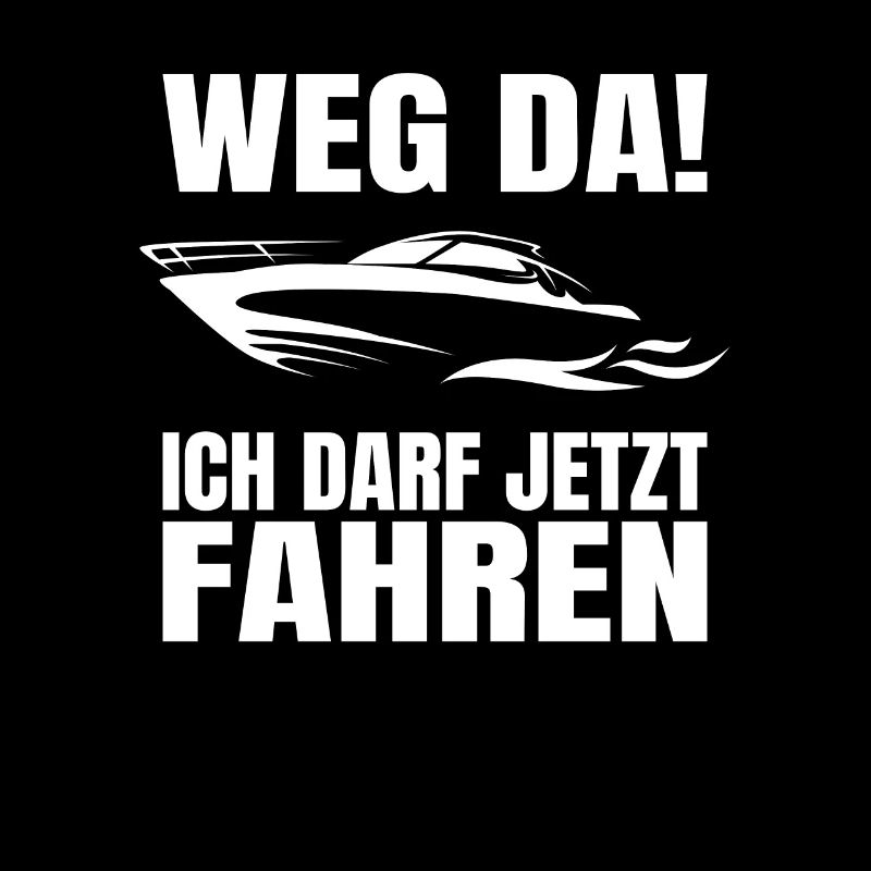 Boot Bootsführerschein Bestanden Weg Da! Kapitän