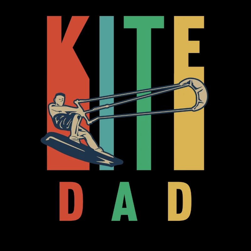 Conception de kitesurf pour un papa kite surfeur