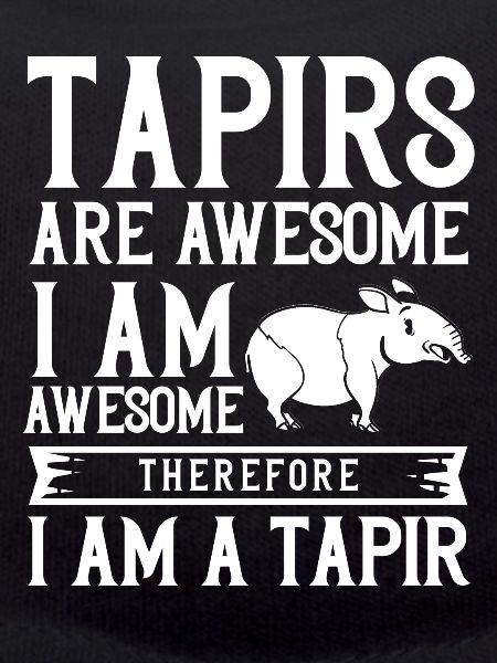 Tapir cheval bébé tapirus malais