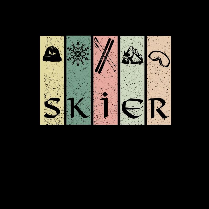 Powder Skiing Skier Apres Ski Gift