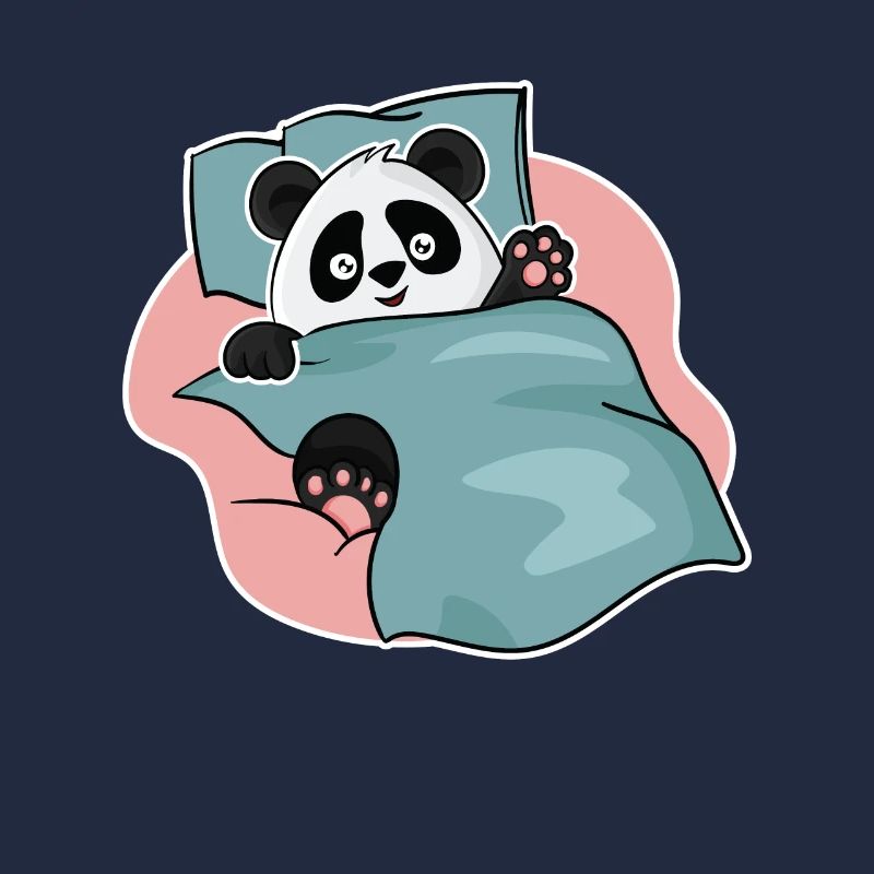 Conception de panda endormi pour les fans de panda